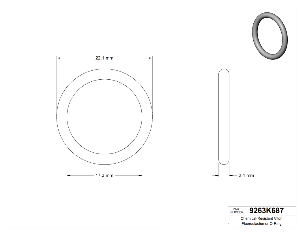 Technical drawing - 9263K687